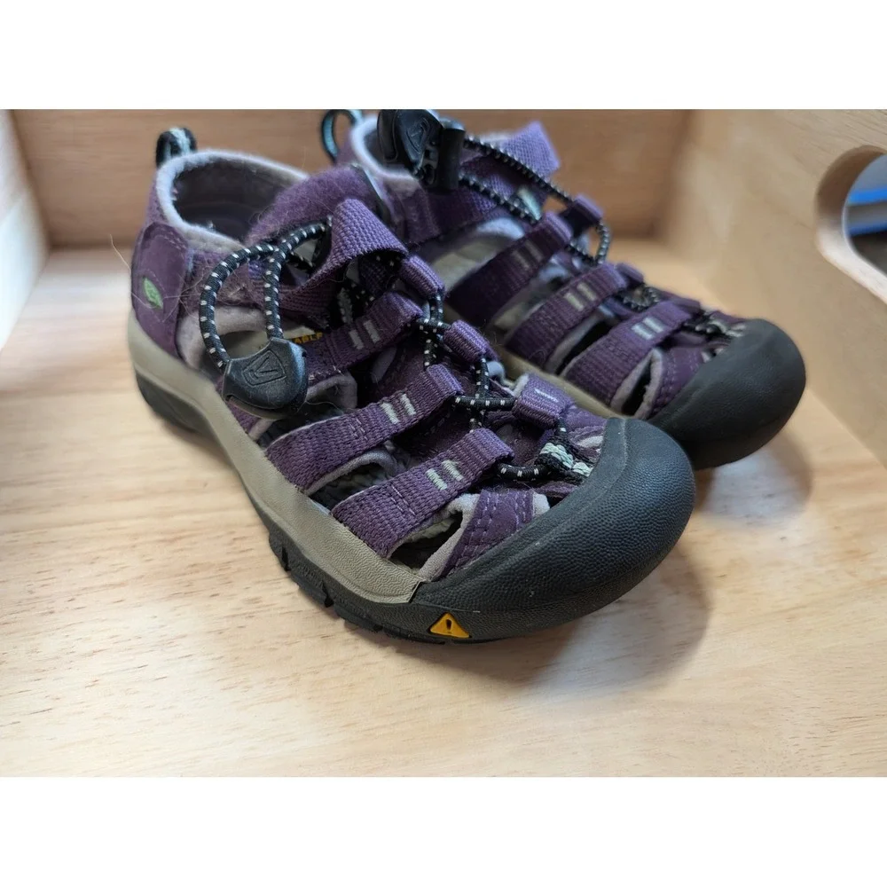 Keen Newport H2 Kids Purple Sport Sandals Washable Outdoor Water Shoes Size 10